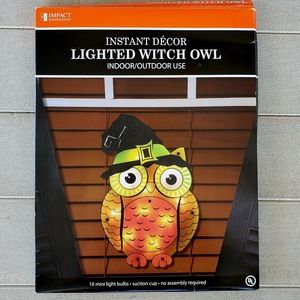 Halloween Light Up Shimmering Owl  Mini Lights Indoor  & Outdoor Use.